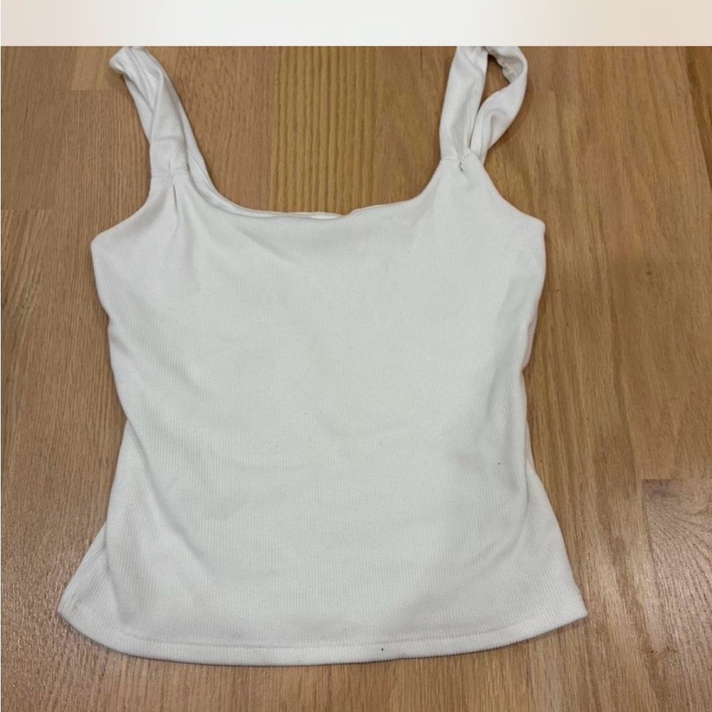 Gaze White Camisole Top